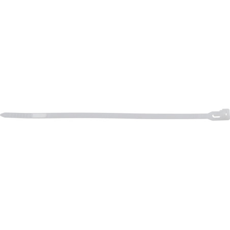 YATO Set 50 coliere albe, de plastic, dimensiune 7.6x450 mm