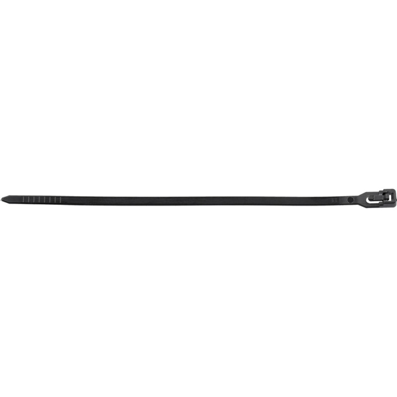 YATO Set 50 coliere negre, de plastic, dimensiune 7.6X350 mm