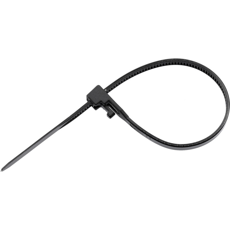 YATO Set 50 coliere negre, de plastic, dimensiune 7.6X350 mm