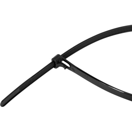 YATO Set 50 coliere negre, de plastic, dimensiune 7.6X350 mm