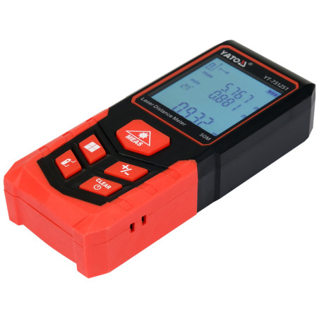 YATO Telemetru laser, domeniu de masurare 50 m, precizie de masurare 2 mm
