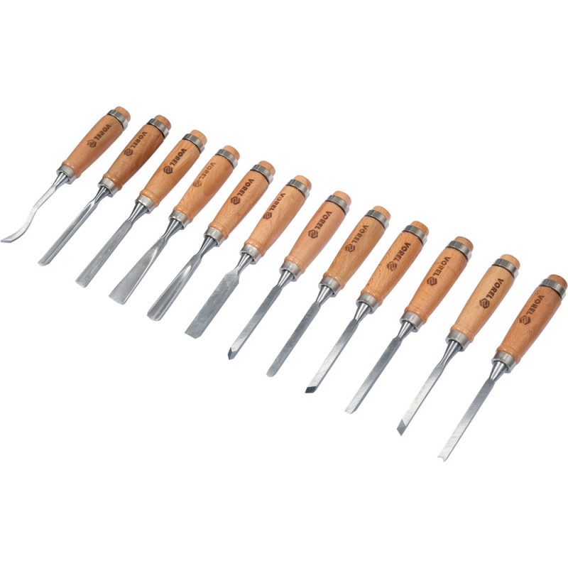 VOREL Set 12 dalti pentru lemn
