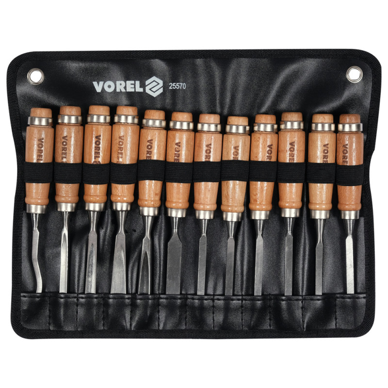 VOREL Set 12 dalti pentru lemn