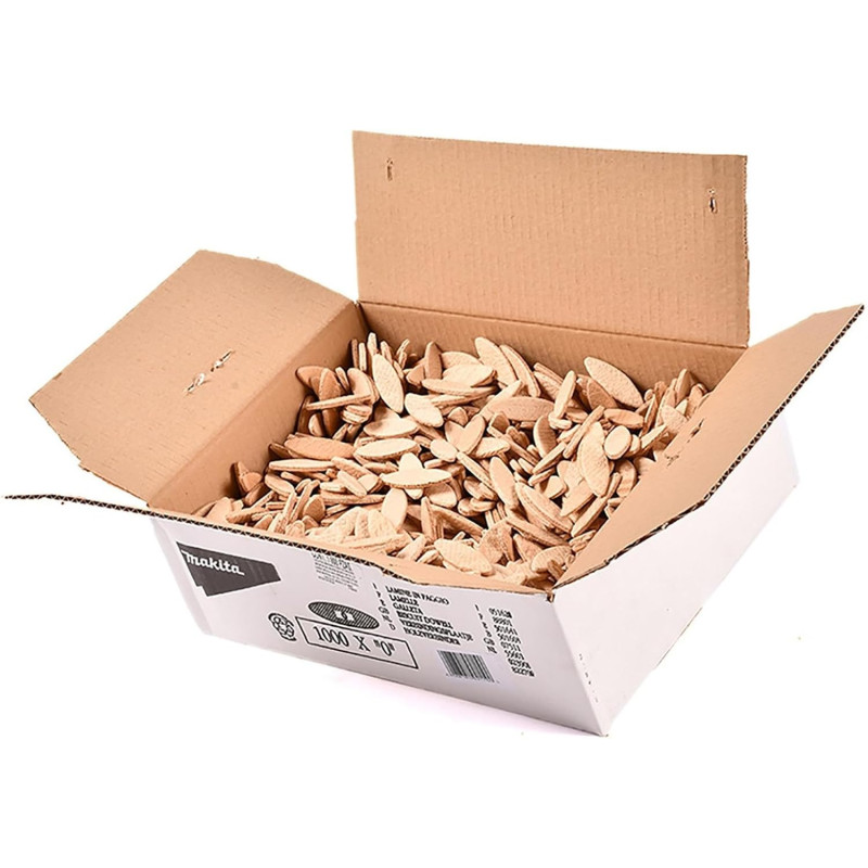 MAKITA Dibluri plate din lemn (biscuiti), Tip 0, 48x16mm, 1000 buc