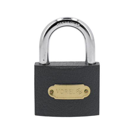 VOREL Lacat din fonta 63 mm, 3 chei