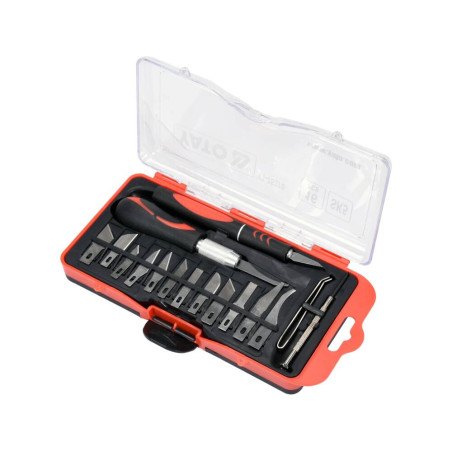 YATO Set 16 piese cutite de precizie prelucrare lemn