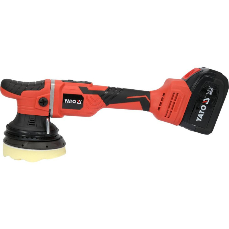 YT-82924 YATO Masina de polisat orbitala Li-Ion 18 V, 4.0 Ah, 125 mm