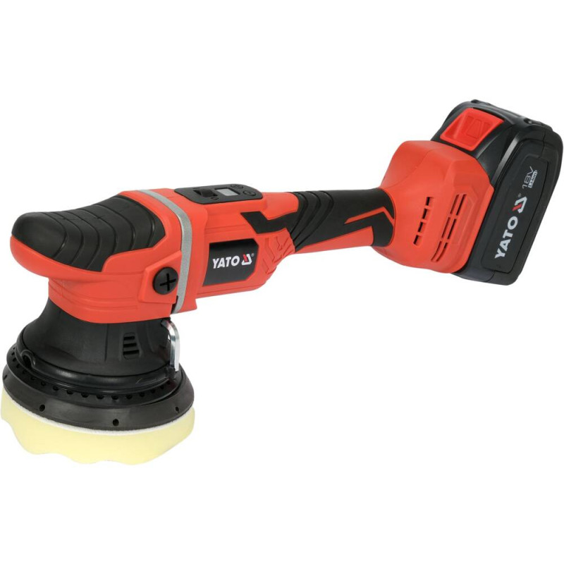 YT-82924 YATO Masina de polisat orbitala Li-Ion 18 V, 4.0 Ah, 125 mm