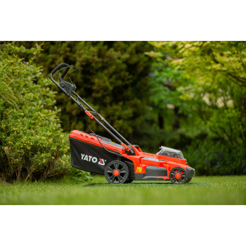 YT-85222 YATO Masina de tuns iarba 37cm cu acumulator Li-Ion 2x18V 4Ah