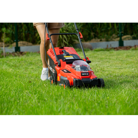 YATO Masina de tuns iarba 43cm compatibila cu acumulatori Li-Ion 2x18V