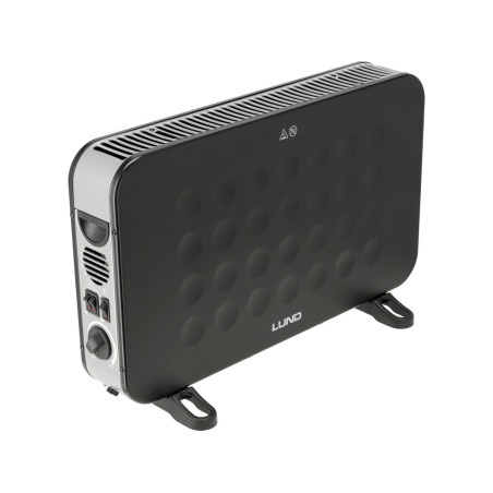 LUND Convector cu ventilator 2000W, negru