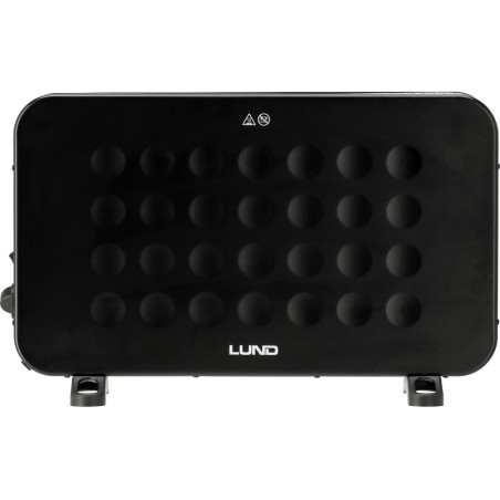 LUND Convector cu ventilator 2000W, negru