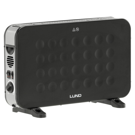 LUND Convector cu ventilator 2000W, negru