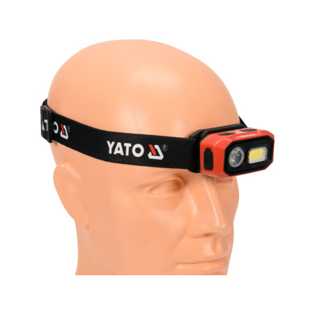 YATO Lanterna de cap Aluminiu/ABS, LED, 480 lm, IP54