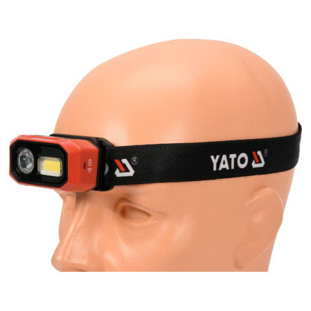 YATO Lanterna de cap Aluminiu/ABS, LED, 480 lm, IP54