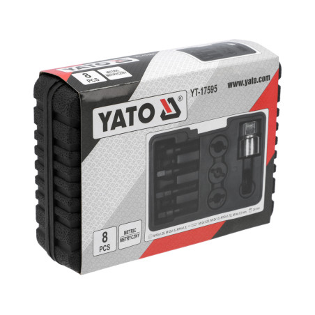 YATO Kit reparatie filete pentru suruburi si piulite roti, 8 roti