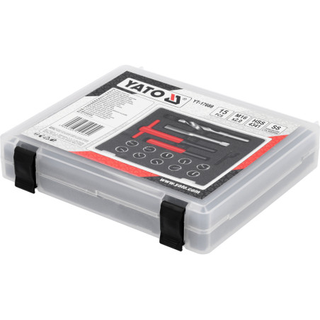YATO Kit de reparare a filetului M16x2.0mm, 15 bucati