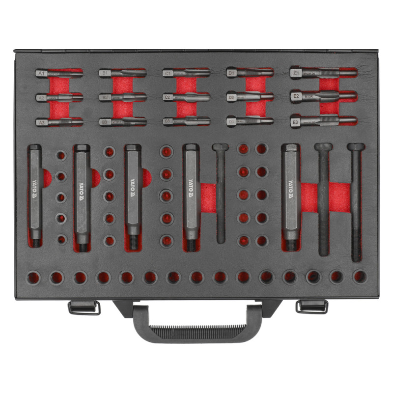 YATO Set reparare filete bujii, 68 bucati