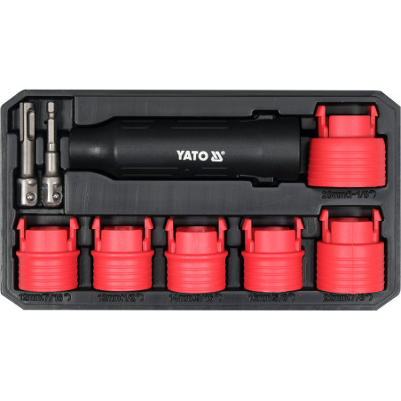 YATO Set pentru curatat filete, 9 piese