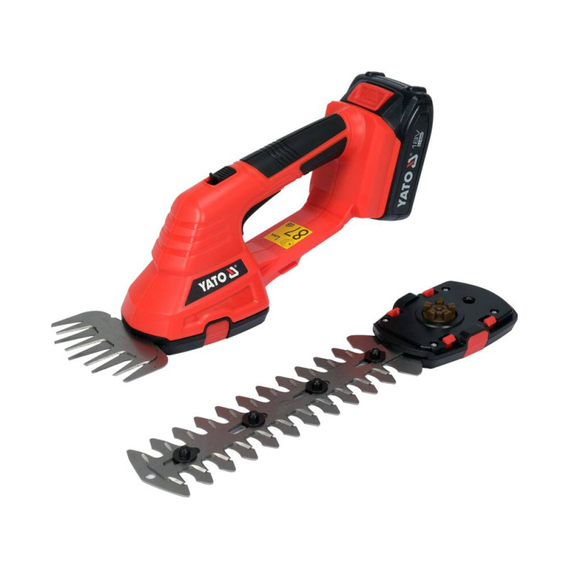YT-828355 YATO Foarfeca tuns iarba si gard viu 20 cm, 18 V, 2.0 Ah