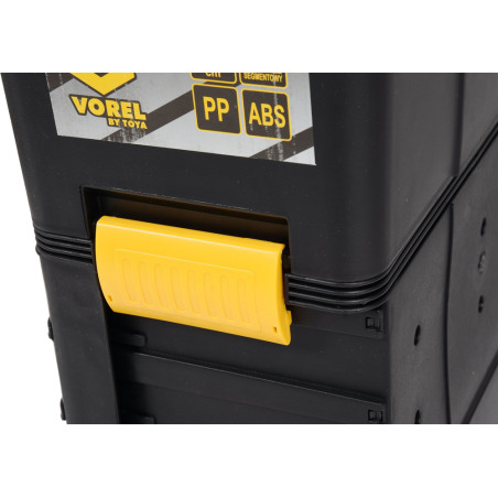 VOREL Cutie pentru scule cu roti, 3 sectiuni, 450 x 280 x 820 mm 78736