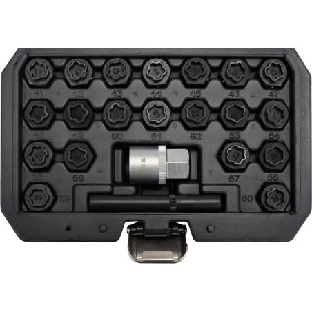 YATO Set chei desfacere antifurt roti BMW, 22 piese