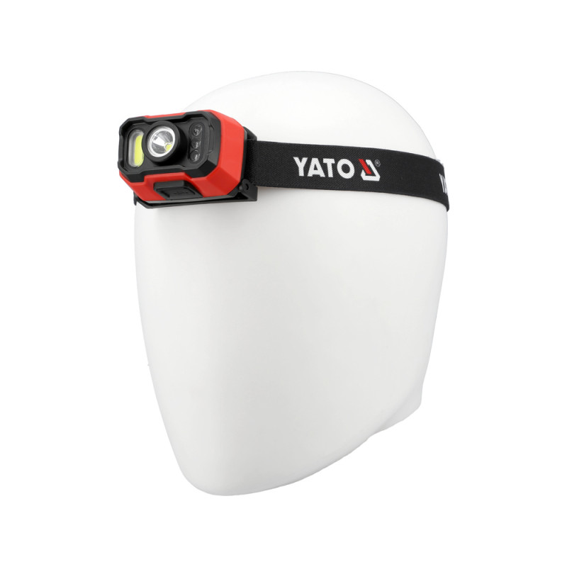 YATO Lampa frontala cu acumulator 1000lm, senzor de miscare