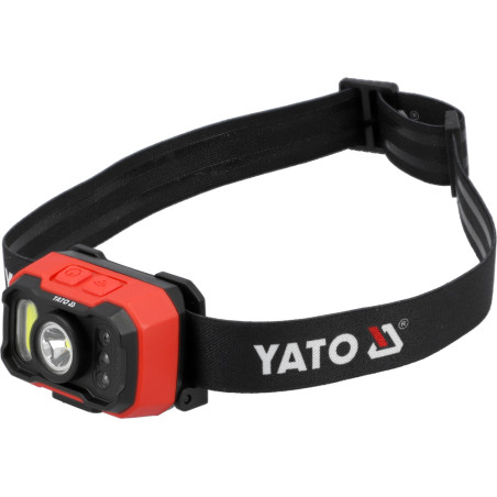 YATO Lampa frontala cu acumulator 1000lm, senzor de miscare