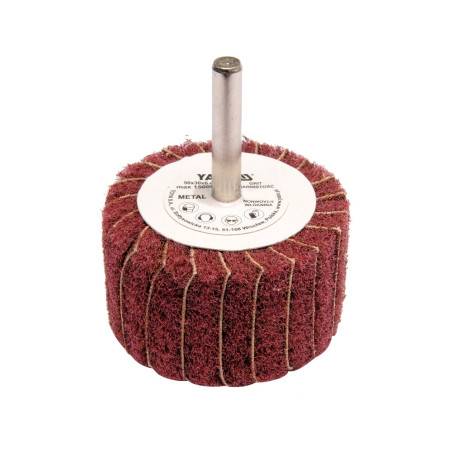 YATO Perie circulara abraziva cu tija, dimensiune 50x30x6 mm, P200