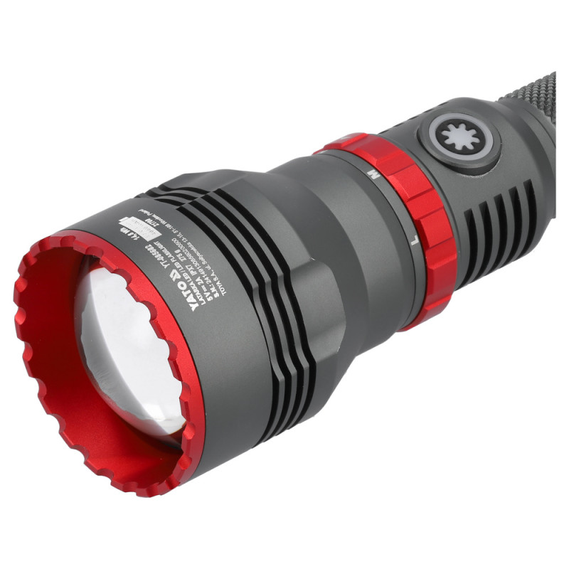 YATO Lanterna LED 10W, 1000LM, 5 moduri, IPX7, 53x31x192.6mm, aluminiu