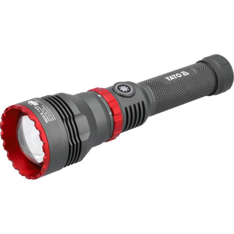 YATO Lanterna LED 10W, 1000LM, 5 moduri, IPX7, 53x31x192.6mm, aluminiu