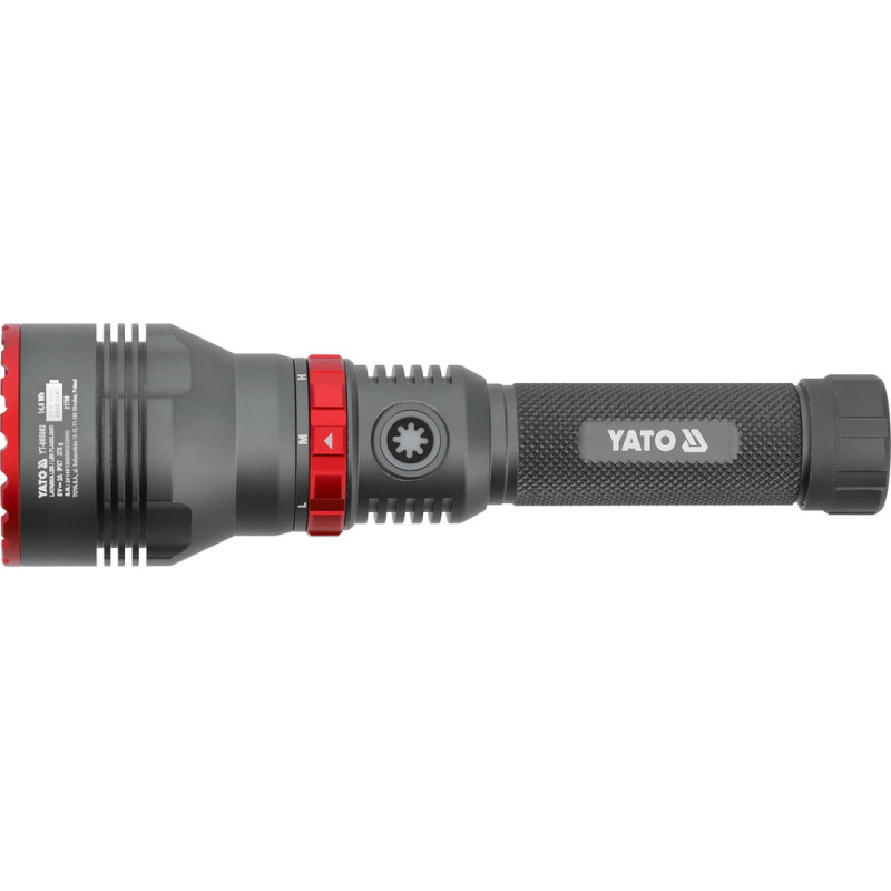YATO Lanterna LED 10W, 1000LM, 5 moduri, IPX7, 53x31x192.6mm, aluminiu