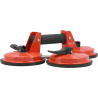 YATO Dispozitiv de fixare cu 3 ventuze,155 kg,diametru 150 mm YT-37239