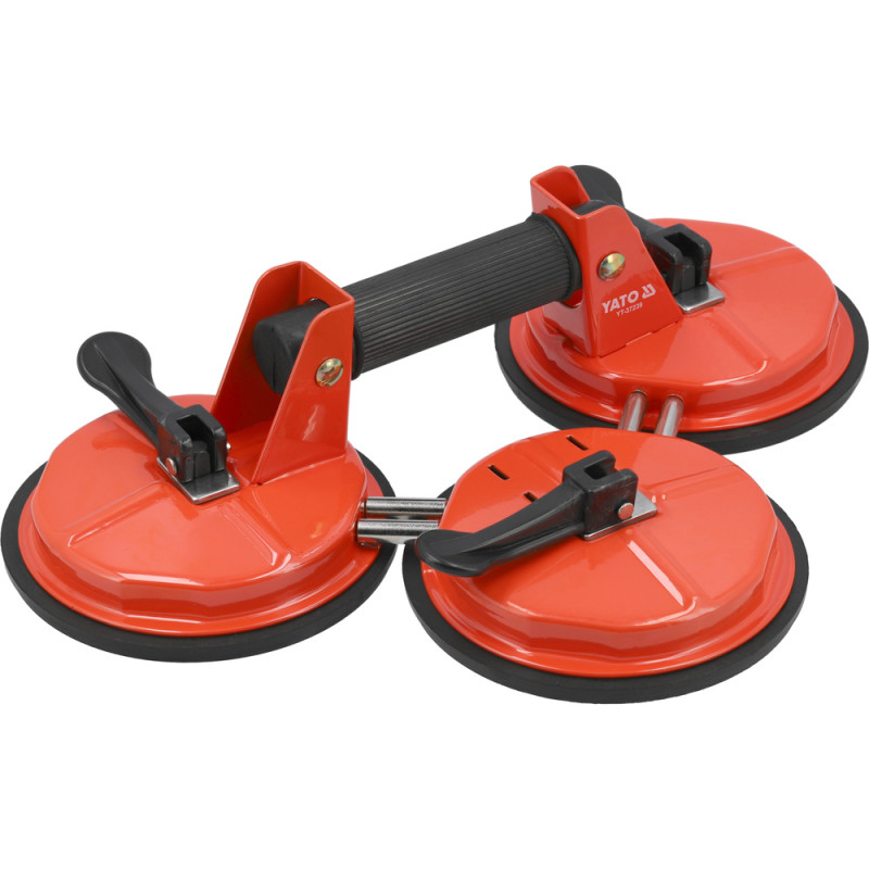 YATO Dispozitiv de fixare cu 3 ventuze,155 kg,diametru 150 mm YT-37239