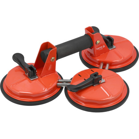 YATO Dispozitiv de fixare cu 3 ventuze,155 kg,diametru 150 mm YT-37239