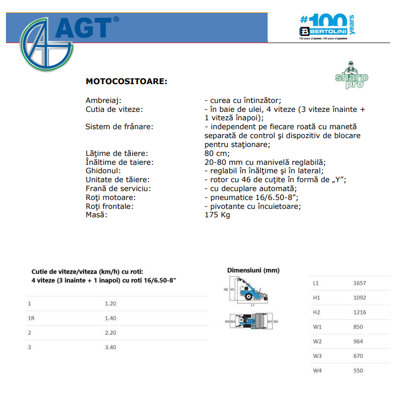 68249018E5 BERTOLIN Dristugator vegetal BTS 80, motor Honda GX340 11CP