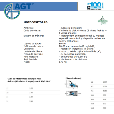 68249018E5 BERTOLIN Dristugator vegetal BTS 80, motor Honda GX340 11CP