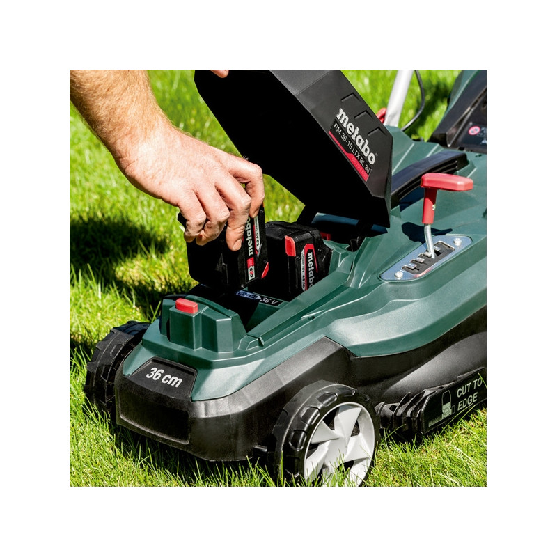 METABO RM 36-18 LTX BL 36 Masina de tuns gazon 2xLi-Ion 18V,5.2Ah,36cm