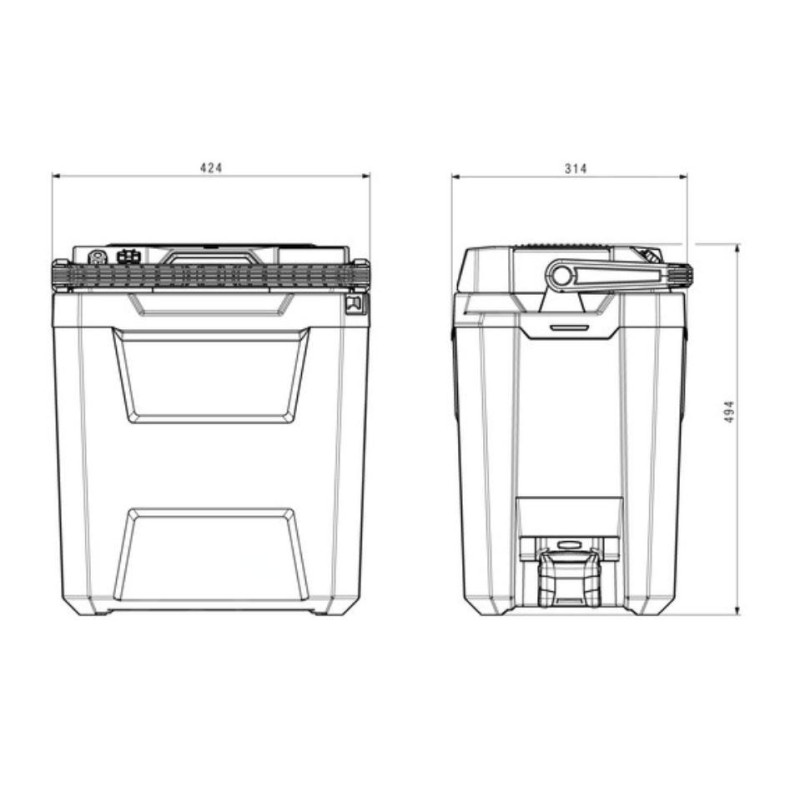600791850 METABO Lada frigorifica compatibila cu Li-Po/LiHD 18V, 24 l