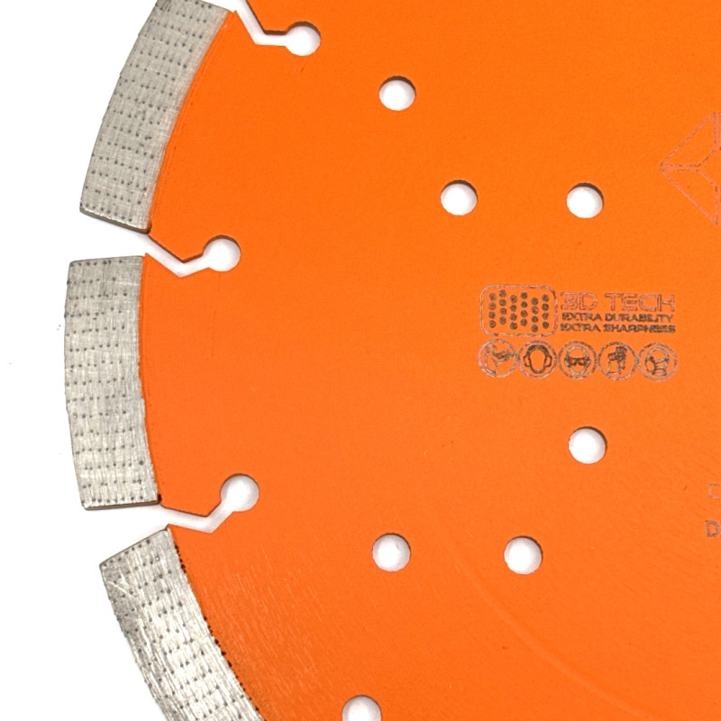 Disc DiamantatExpert 3DTECH pt. Beton puternic armat si materiale foarte dure 230mm ULTRA Premium