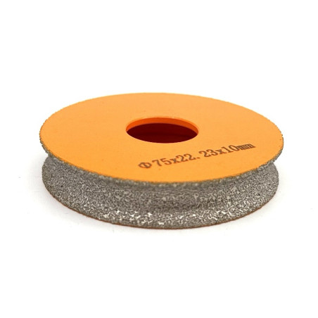 Freza diamantata pentru profilare granit, marmura, gresie Profil Semicerc Full Bullnose exterior, R-10mm, ∅75x22,23mm