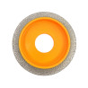 Freza diamantata pentru profilare granit, marmura, gresie Profil Semirotund Half Bullnose, R-10mm, ∅75x22,23mm