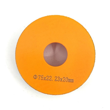 Freza diamantata pentru profilare granit, marmura, gresie Profil Semicerc Full Bullnose exterior, R-20mm, ∅75x22,23mm