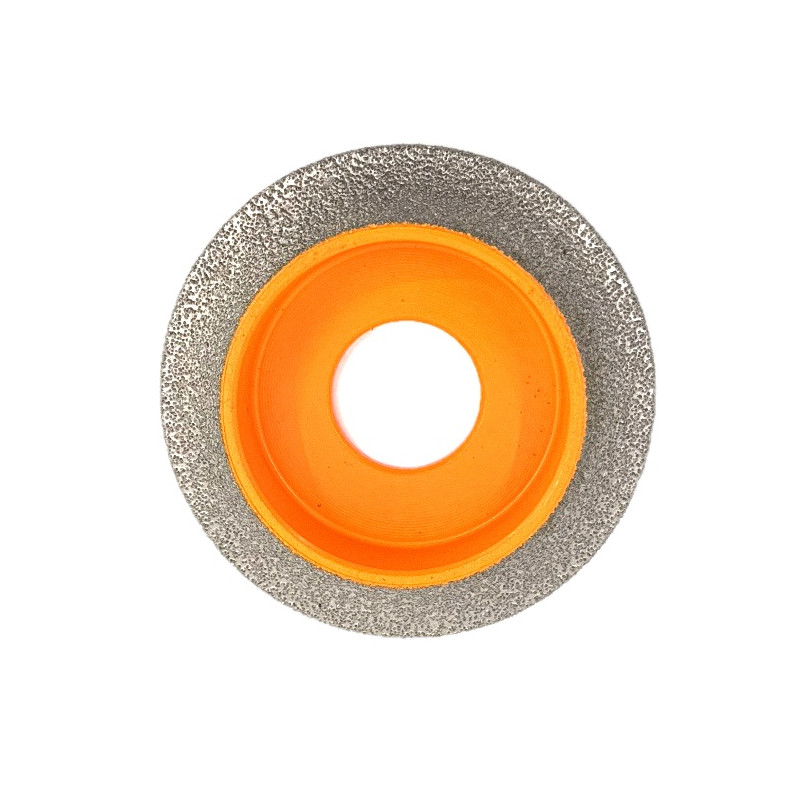 Freza diamantata pentru profilare granit, marmura, gresie Profil Semirotund Half Bullnose, R-15mm, ∅75x22,23mm
