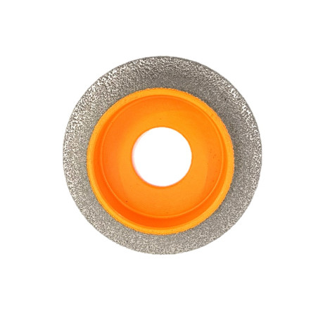 Freza diamantata pentru profilare granit, marmura, gresie Profil Semirotund Half Bullnose, R-15mm, ∅75x22,23mm