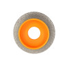 Freza diamantata pentru profilare granit, marmura, gresie Profil Semirotund Half Bullnose, R-15mm, ∅75x22,23mm