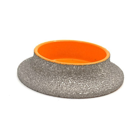 Freza diamantata pentru profilare granit, marmura, gresie Profil Semirotund Half Bullnose, R-15mm, ∅75x22,23mm