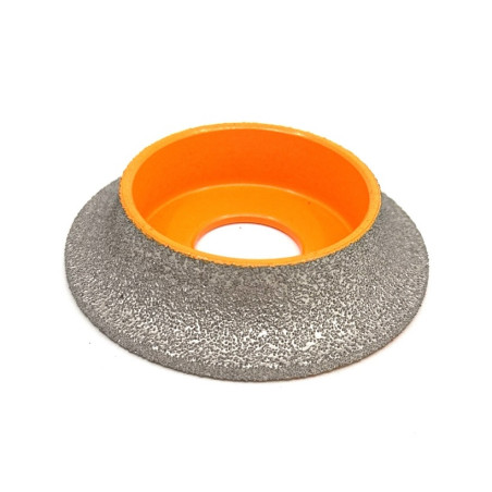 Freza diamantata pentru profilare granit, marmura, gresie Profil Semirotund Half Bullnose, R-15mm, ∅75x22,23mm