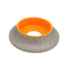 Freza diamantata pentru profilare granit, marmura, gresie Profil Semirotund Half Bullnose, R-15mm, ∅75x22,23mm