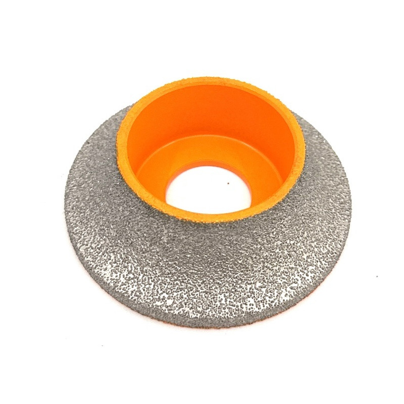 Freza diamantata pentru profilare granit, marmura, gresie Profil Semirotund Half Bullnose, R-20mm, ∅75x22,23mm